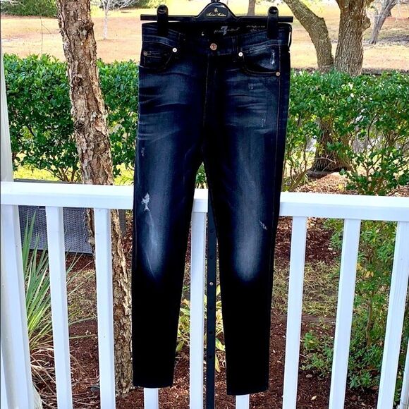 7 FOR ALL MANKIND JEANS HIGH WAIST SKINNY - Picture 2 of 9